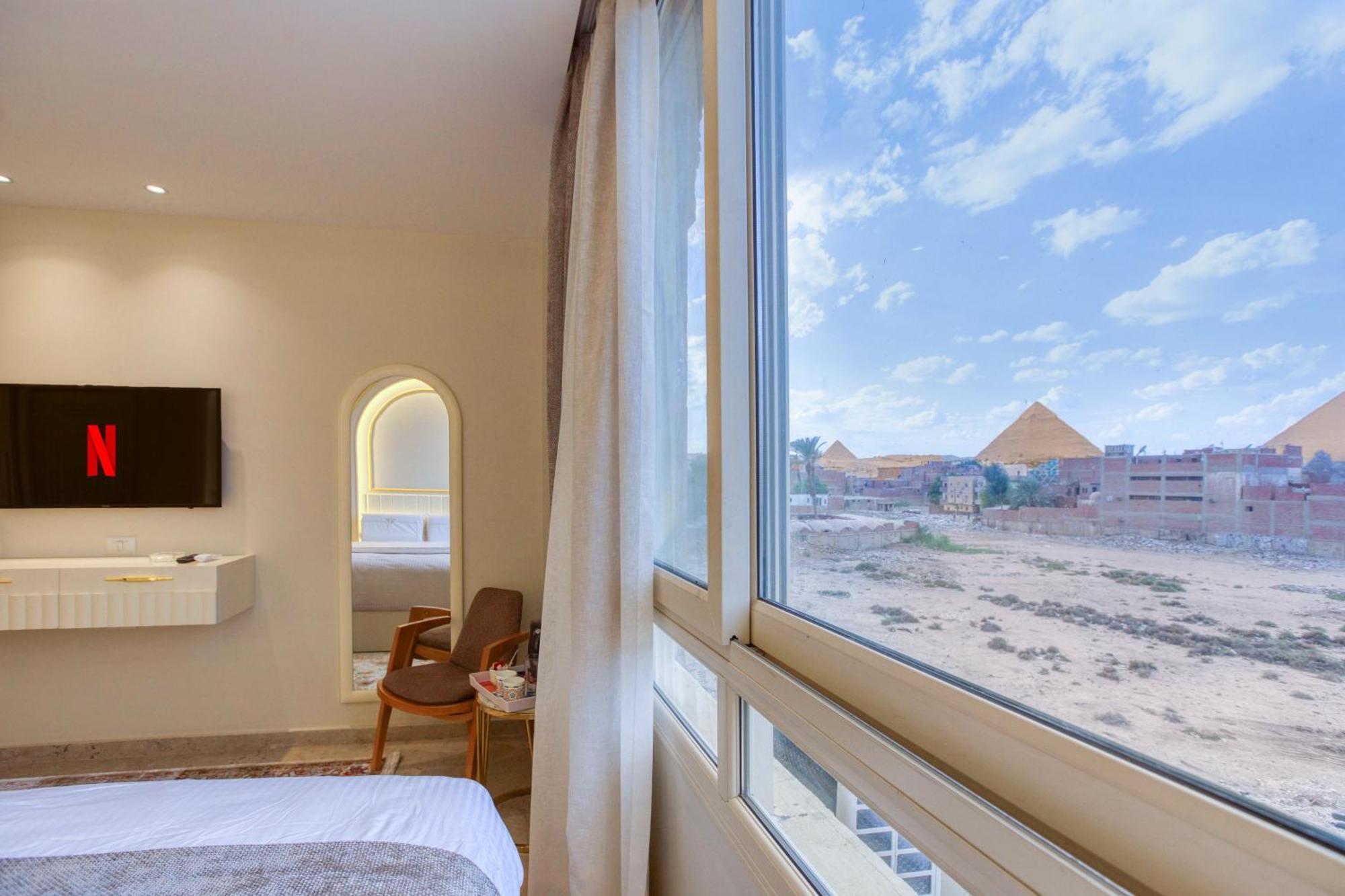 Pyramids Plateau Hotel Kafret el-Gabal Eksteriør billede