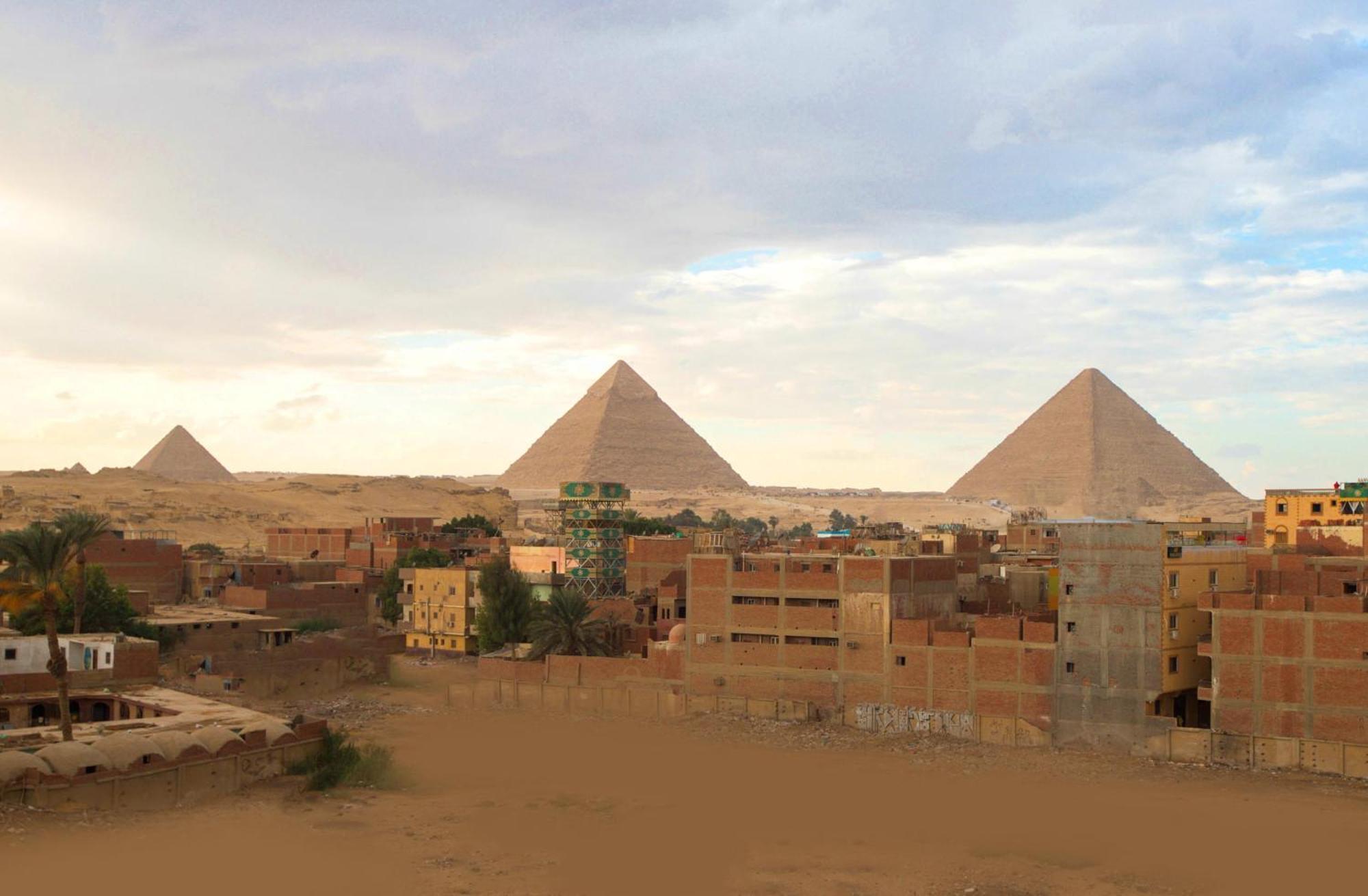 Pyramids Plateau Hotel Kafret el-Gabal Eksteriør billede